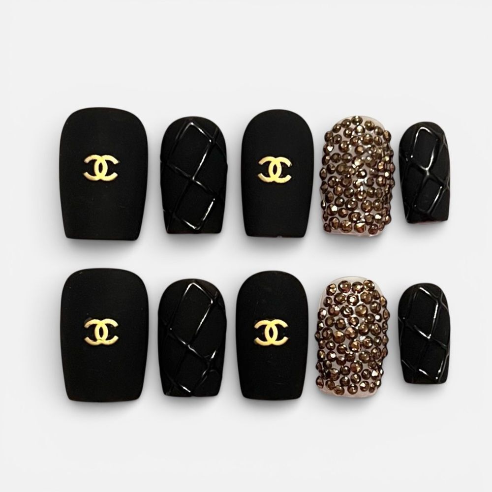 Custom Handmade Reusable Designer Press On Nails